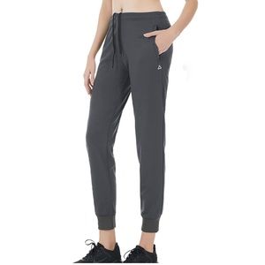 Jogger Sweatpants w/ Zipper Pockets Grey Women’s Size Large NEW